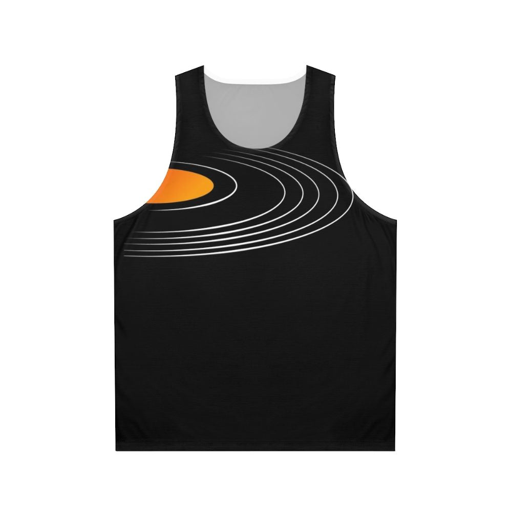 Retro vinyl record unisex tank top