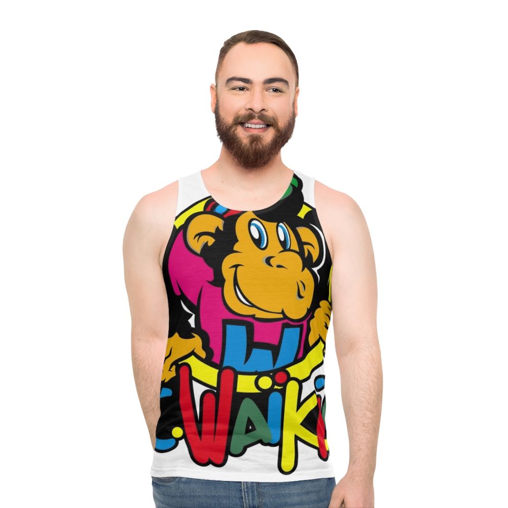 Retro Waikiki Monkey 80s Unisex Tank Top
