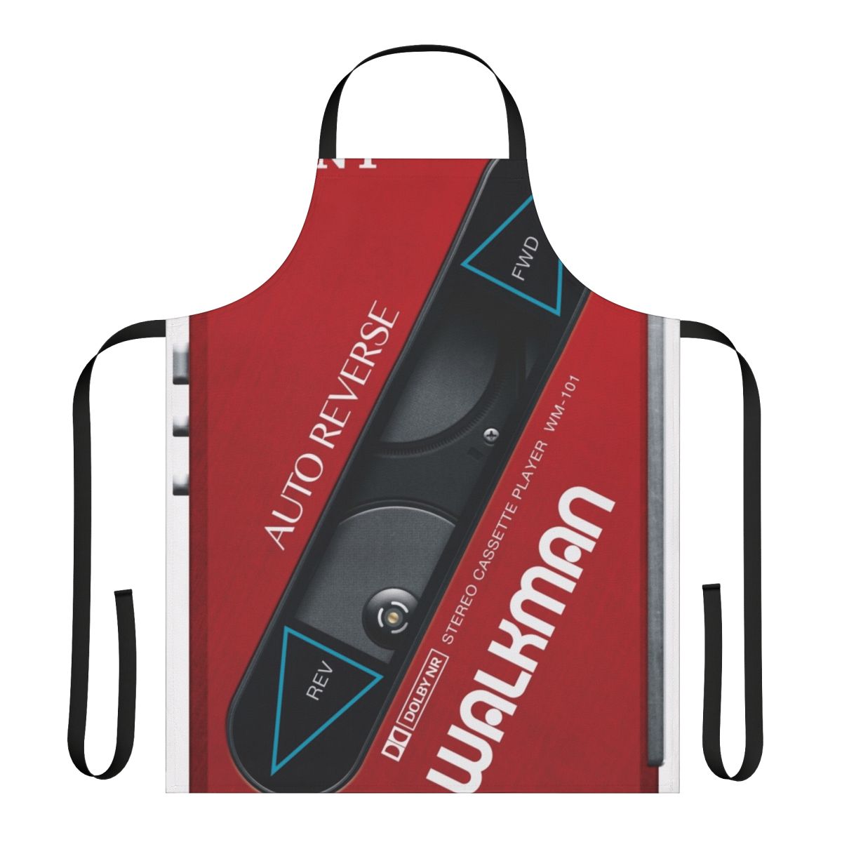Apron featuring a vintage Sony Walkman design