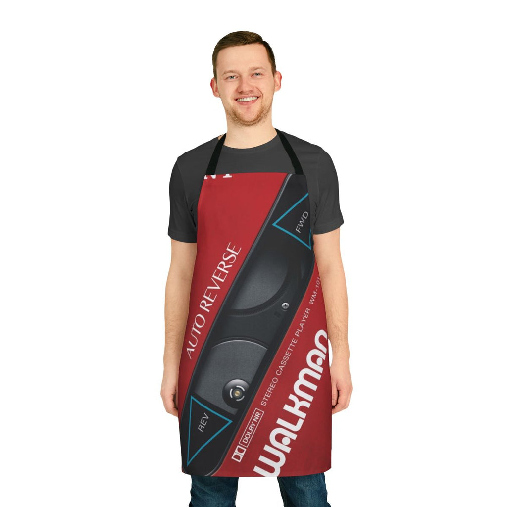Apron featuring a vintage Sony Walkman design