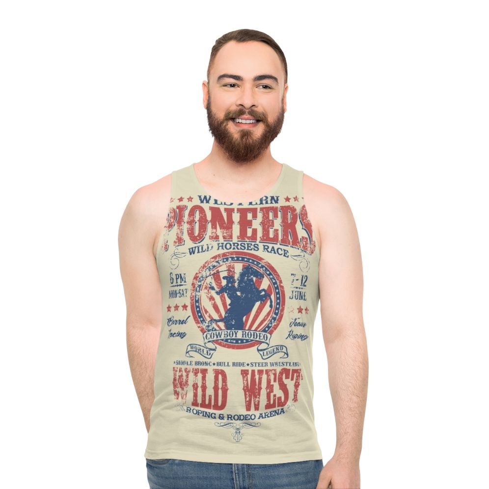 Retro Western Unisex Tank Top