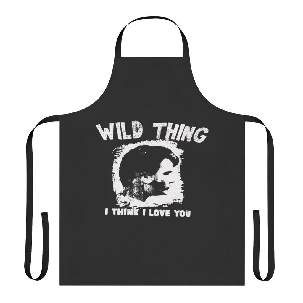 Vintage-inspired "Wild Thing" baseball-themed kitchen apron