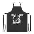 Vintage-inspired "Wild Thing" baseball-themed kitchen apron