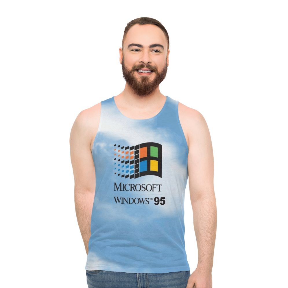 Retro Windows 95 98 Logo Unisex Tank Top