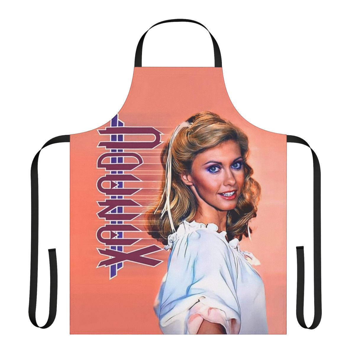 Olivia Newton-John inspired apron with Xanadu design