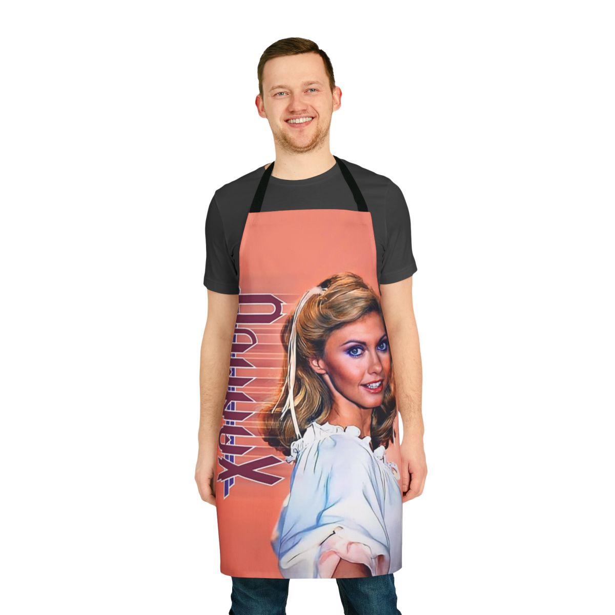 Olivia Newton-John inspired apron with Xanadu design
