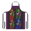 Retro Yes band progressive rock apron featuring Chris Squire's iconic pop art design
