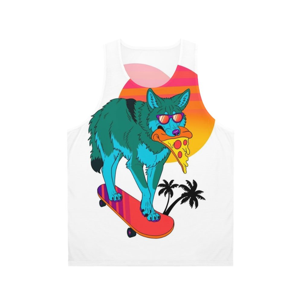 Retrowave Coyote Unisex Tank Top