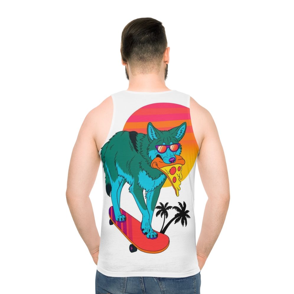 Retrowave Coyote Unisex Tank Top