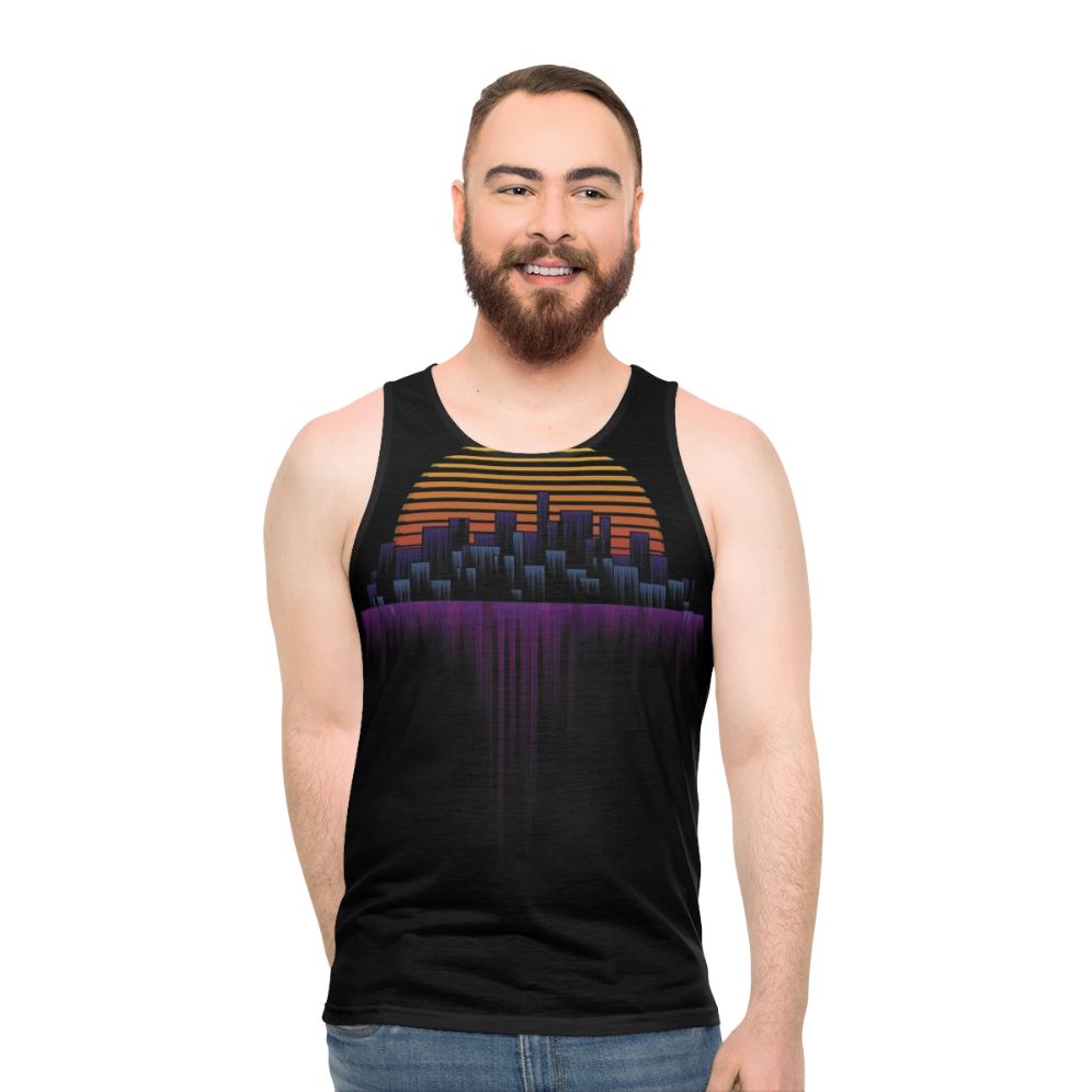 Retrowave Soundwave Unisex Tank Top