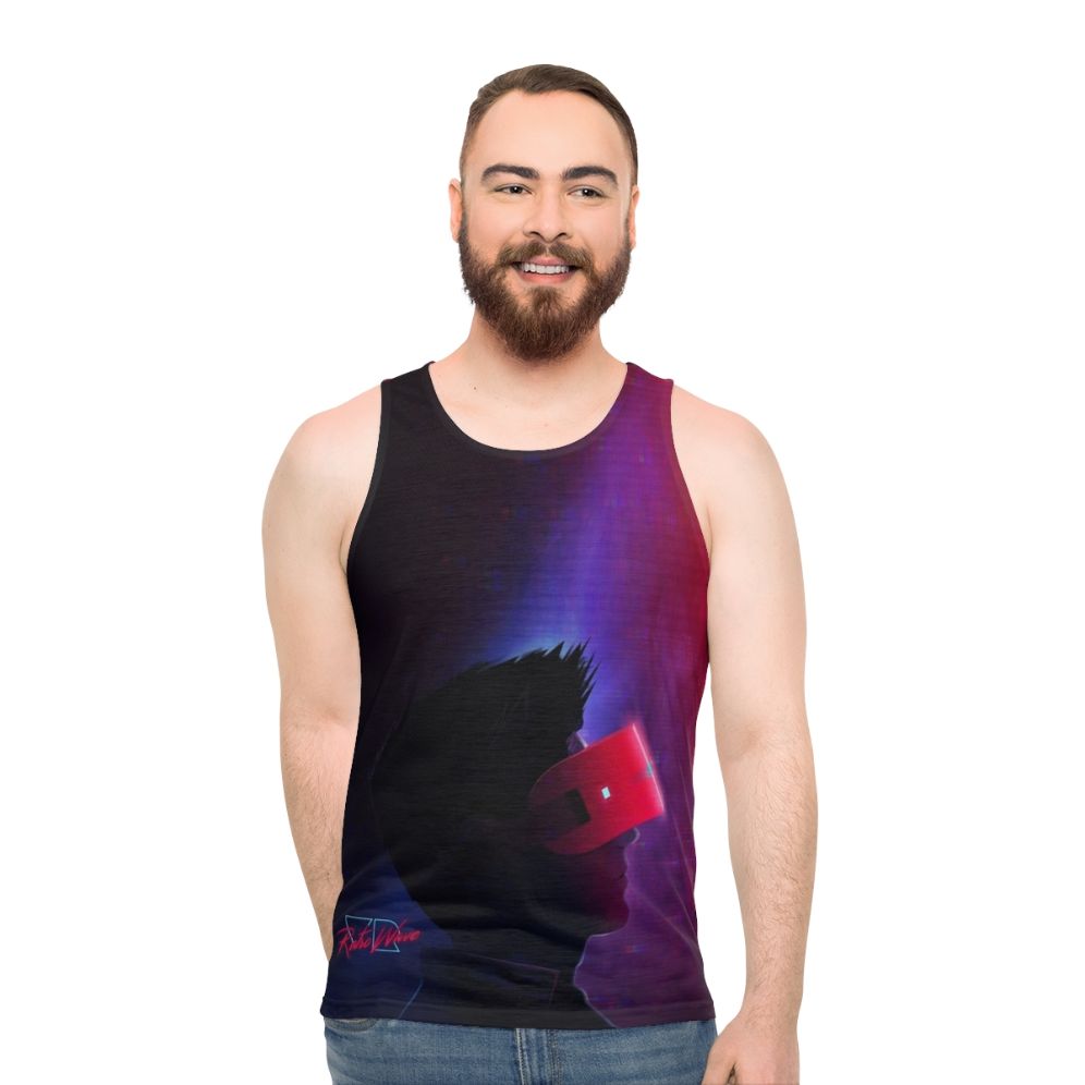 Retrowave VR Guy Unisex Retro Tank Top