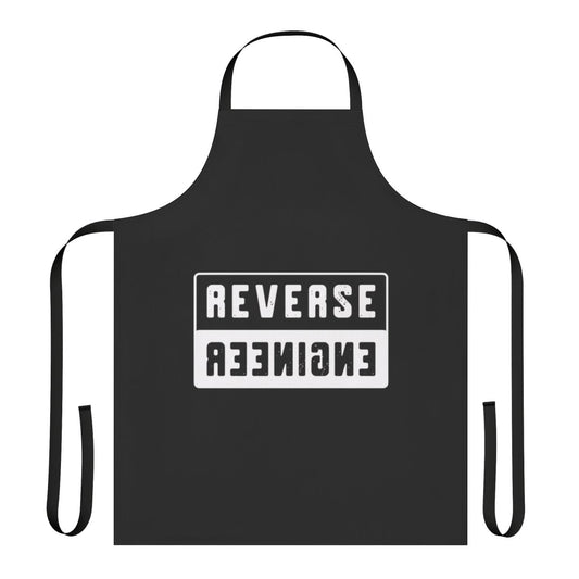 Reverse engineering apron with a humorous design for engineers
