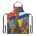 Apron featuring revolutionary figures and symbols