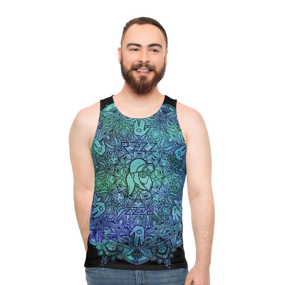 Rezz mandala design unisex tank top