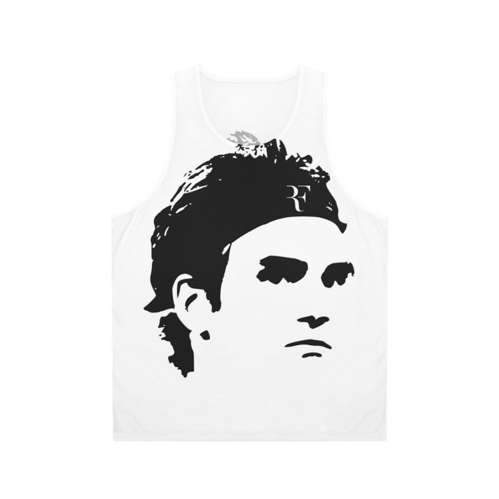 RF Face Unisex Tank Top with Roger Federer Tennis Logo