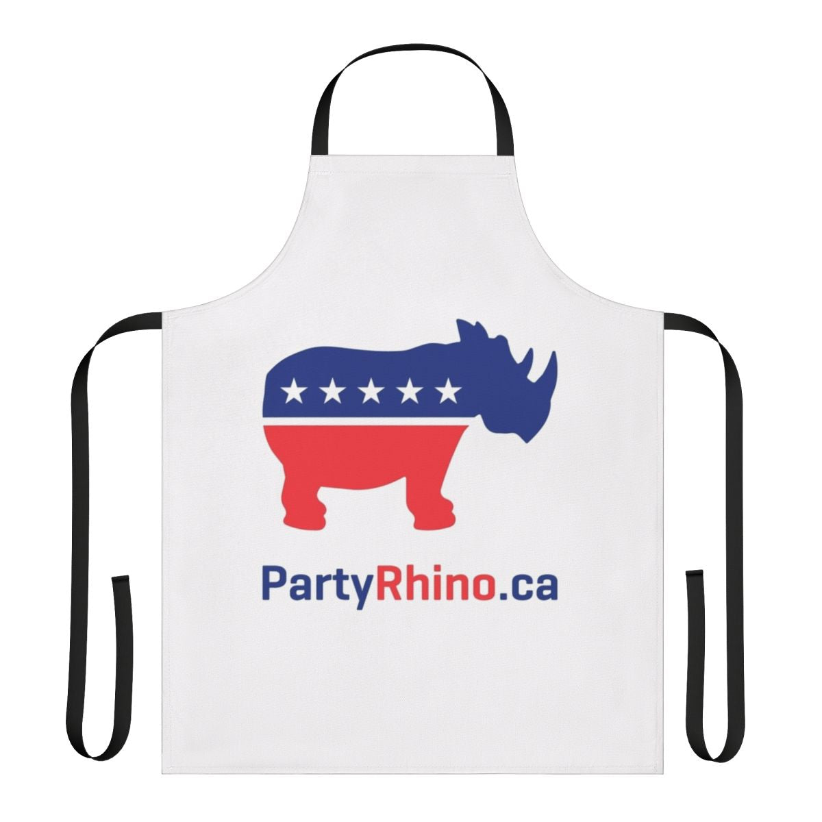 Rhino-Inspired Party Logo Printed on a High-Quality Apron