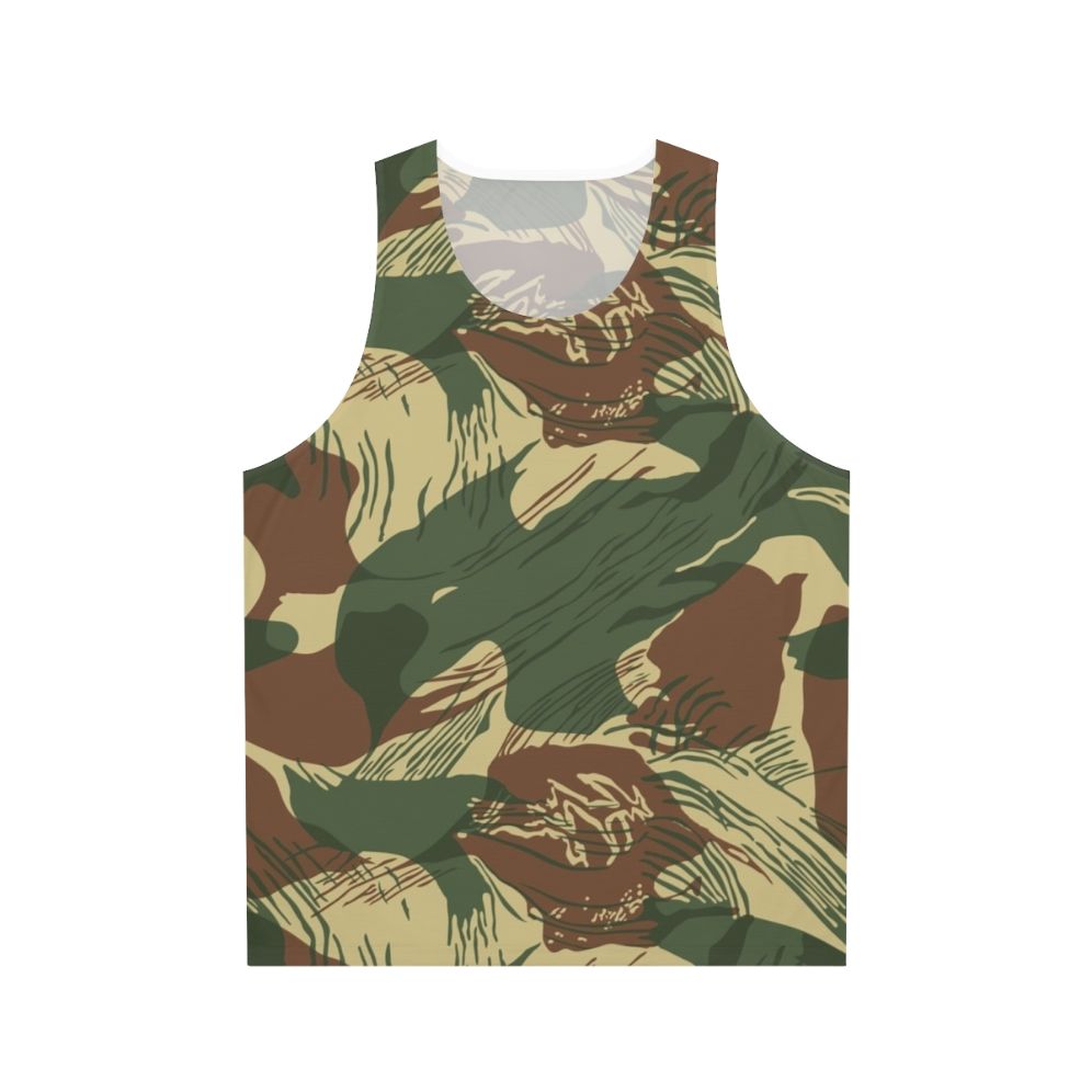 Rhodesian Brushstroke Camouflage Unisex Tank Top