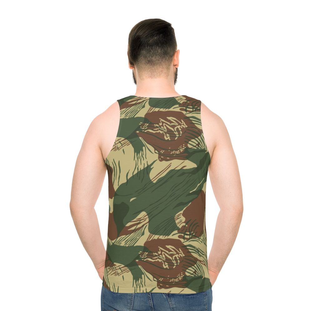 Rhodesian Brushstroke Camouflage Unisex Tank Top