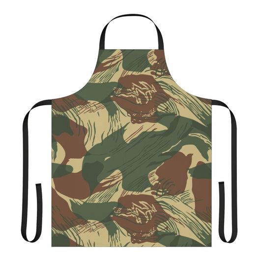Rhodesian-inspired brushstroke camouflage pattern apron