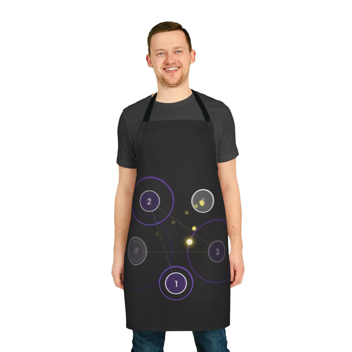 Osu-themed apron with star pattern design