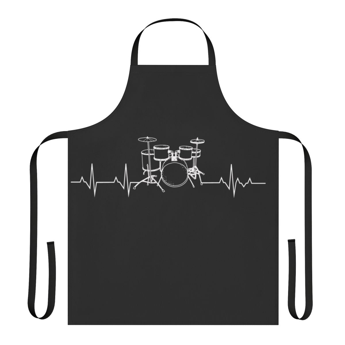 Drums Heartbeat Funny Drummer Apron