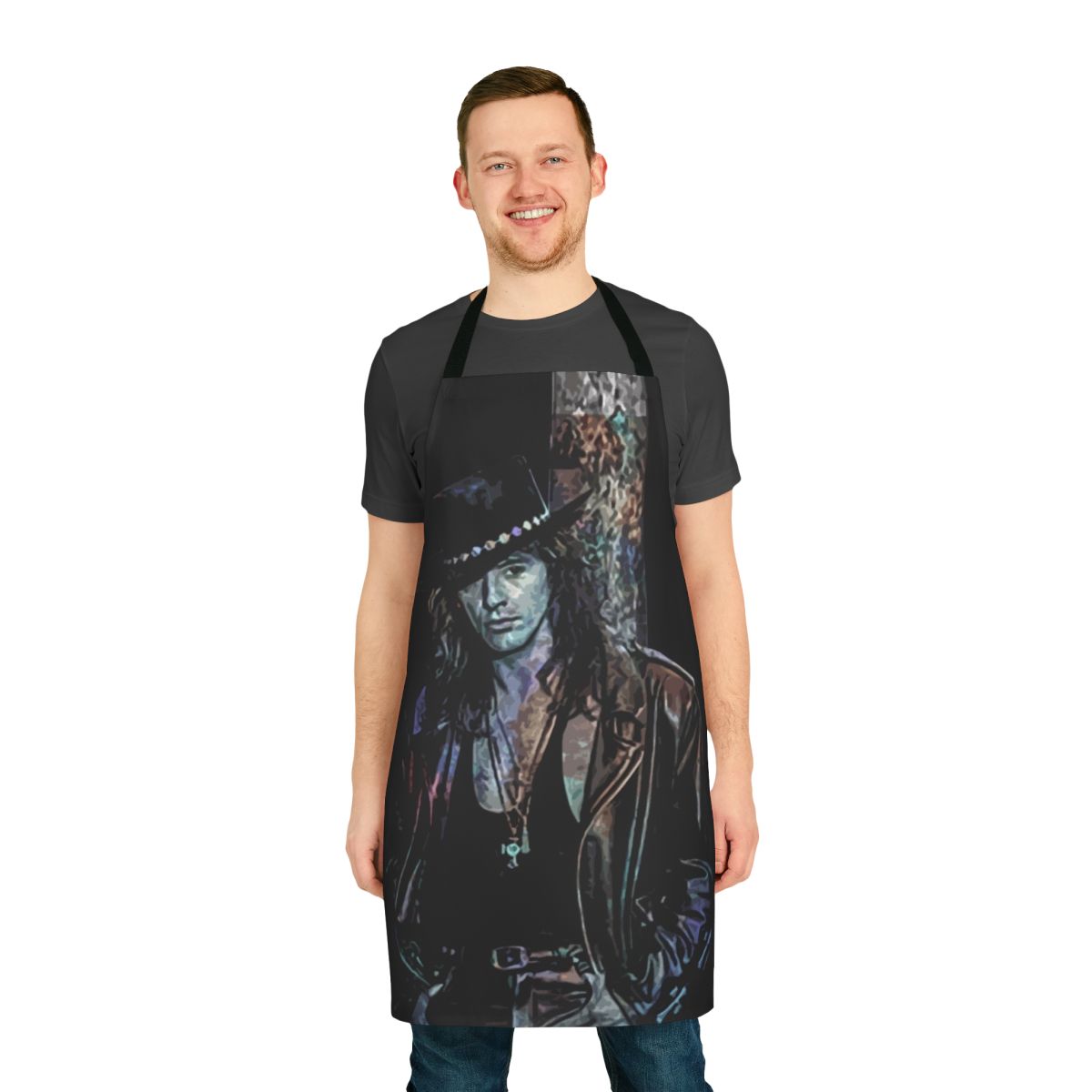 Richie Sambora Inspired Music Lover's Apron with Vintage Rock Aesthetic