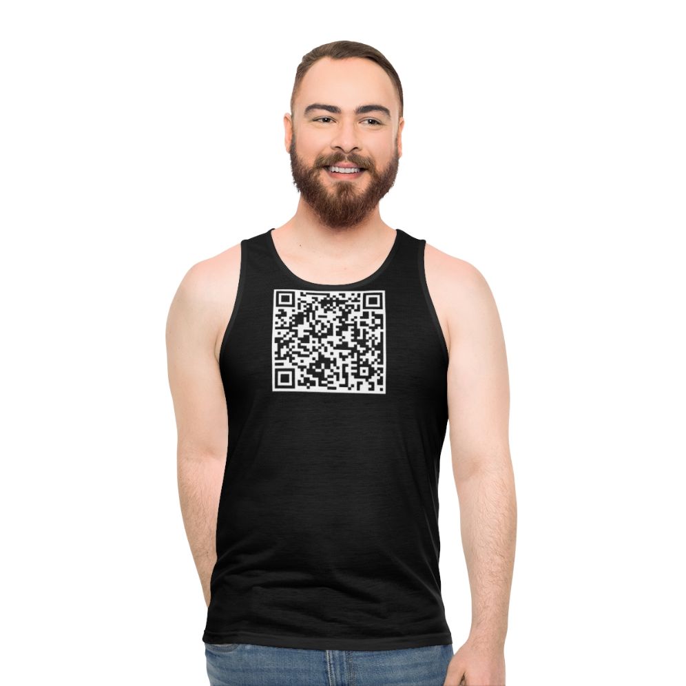 Unisex Rick Roll QR Code Tank Top