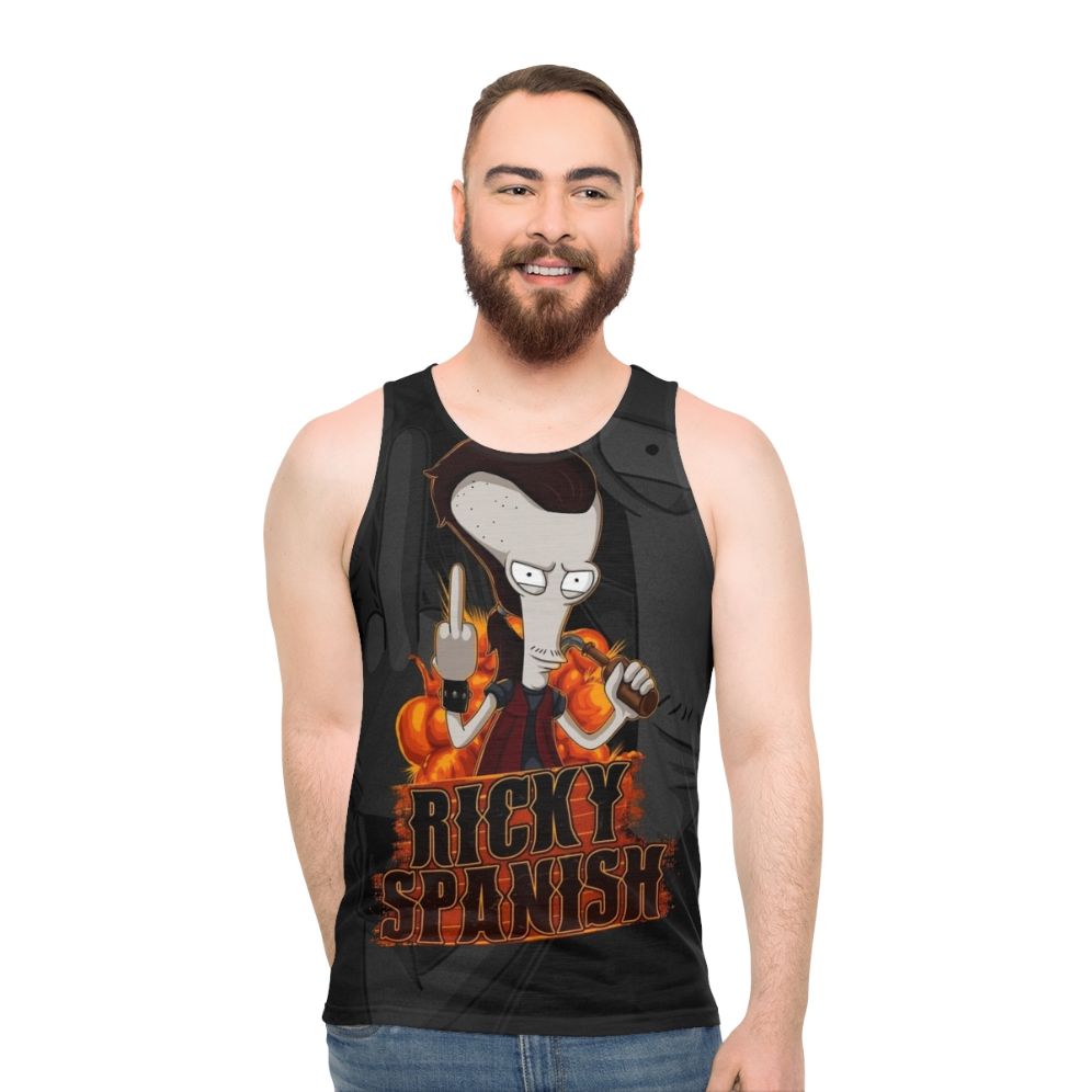 Ricky Spanish Unisex American Dad Tank Top