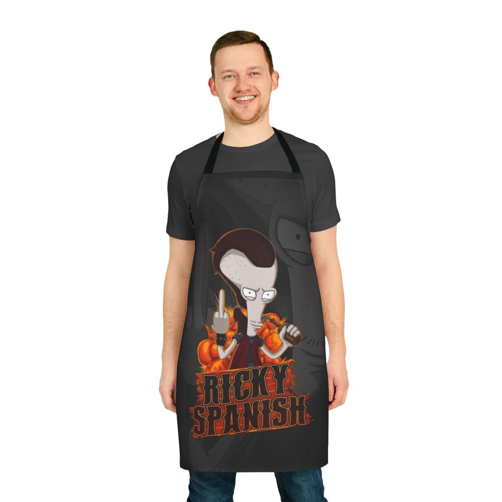 Ricky Spanish Apron featuring a design inspired by the animated comedy series American Dad