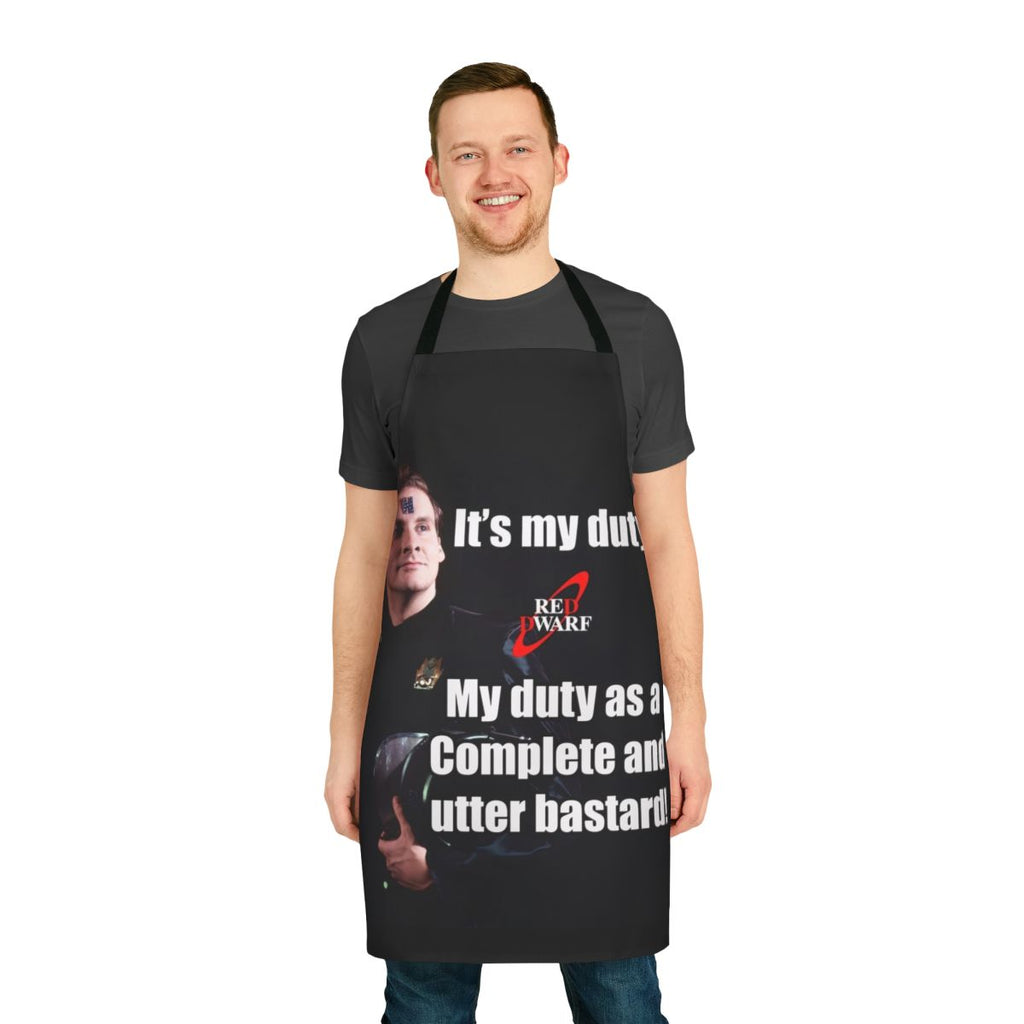 Rimmer-themed apron with text "It's My Duty"