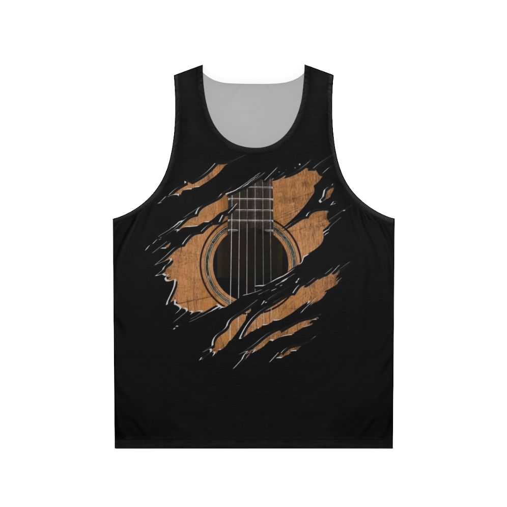 Rip Guitar Unisex Tank Top