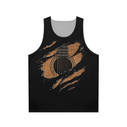 Rip Guitar Unisex Tank Top