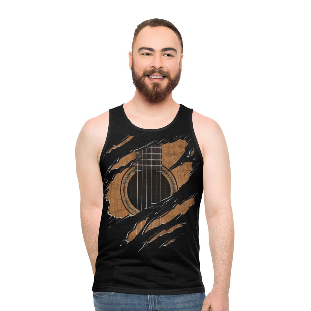 Rip Guitar Unisex Tank Top