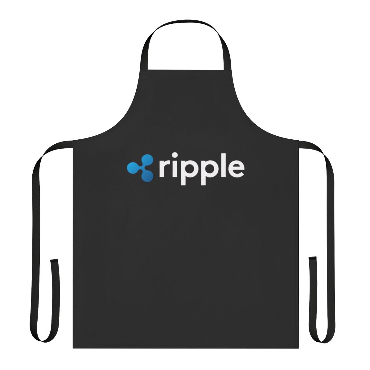 Ripple XRP cryptocurrency-themed apron with the Ripple logo and XRP symbol