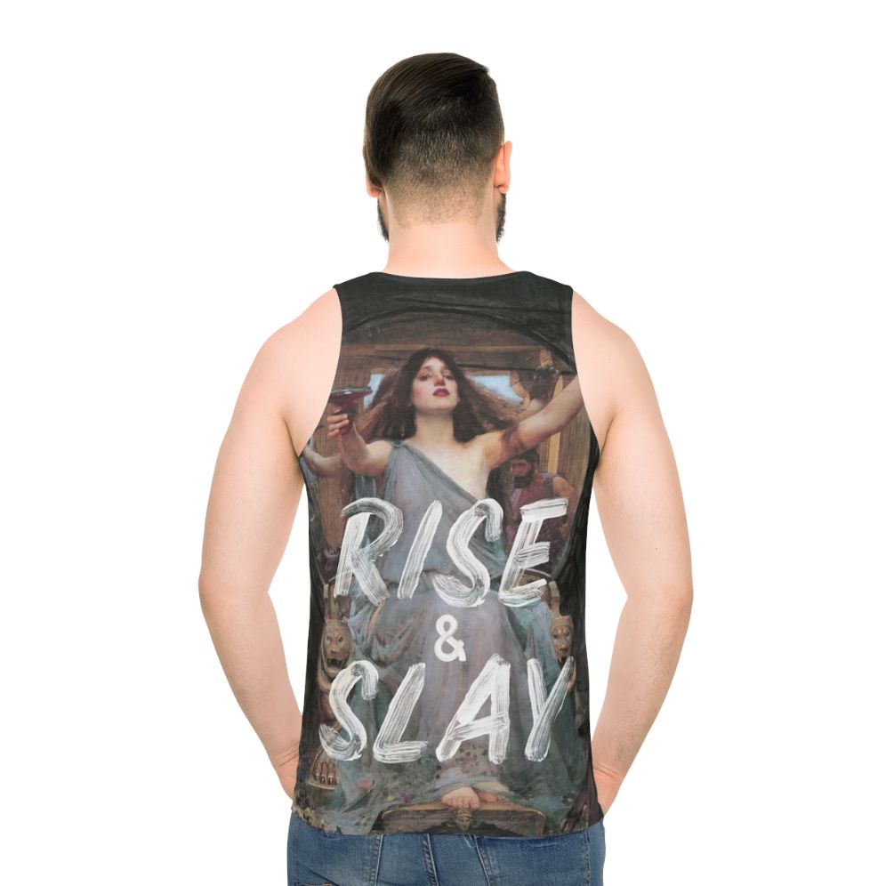 "Rise and Slay" motivational tank top