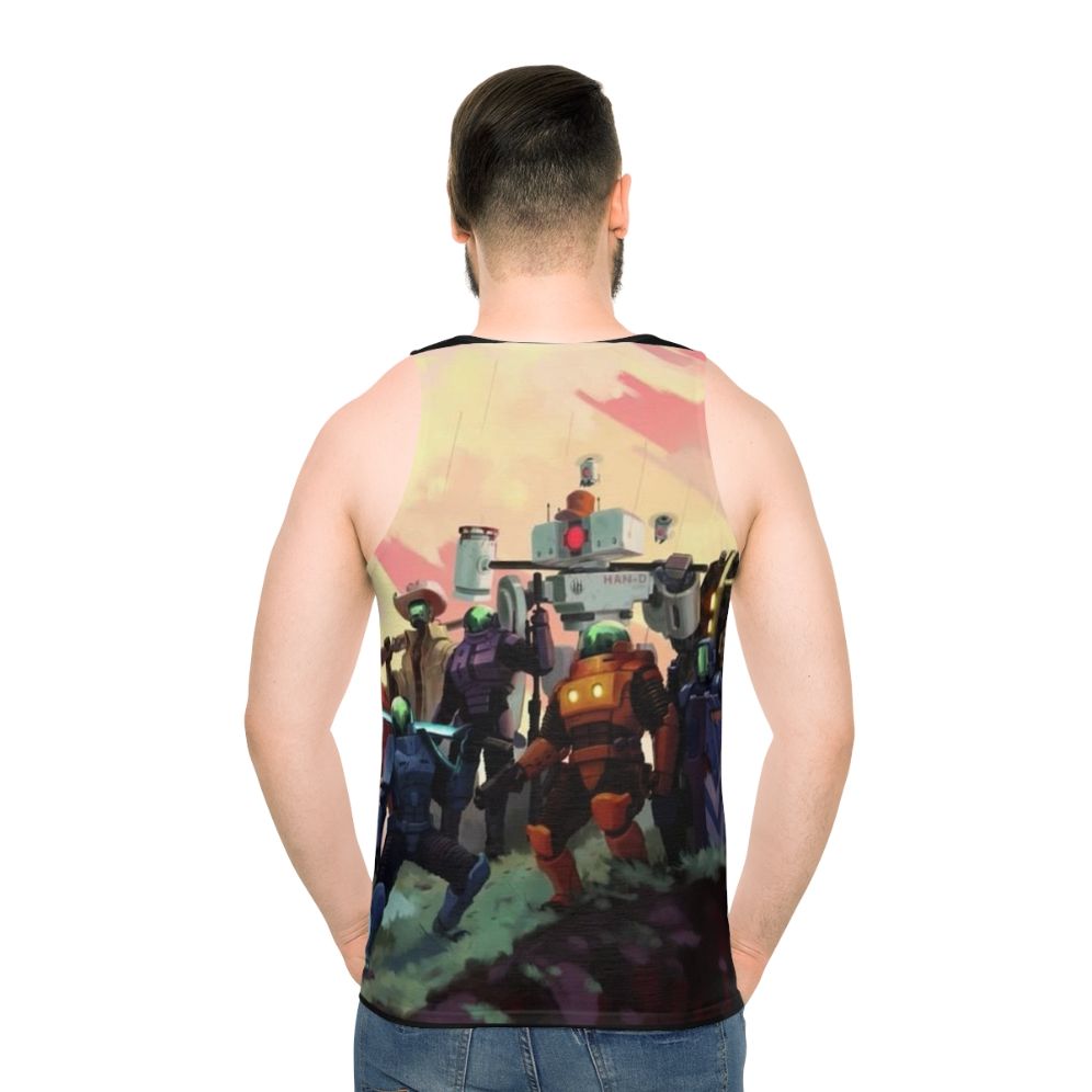 Risk of Rain 2 Unisex Tank Top featuring the game's iconic artwork