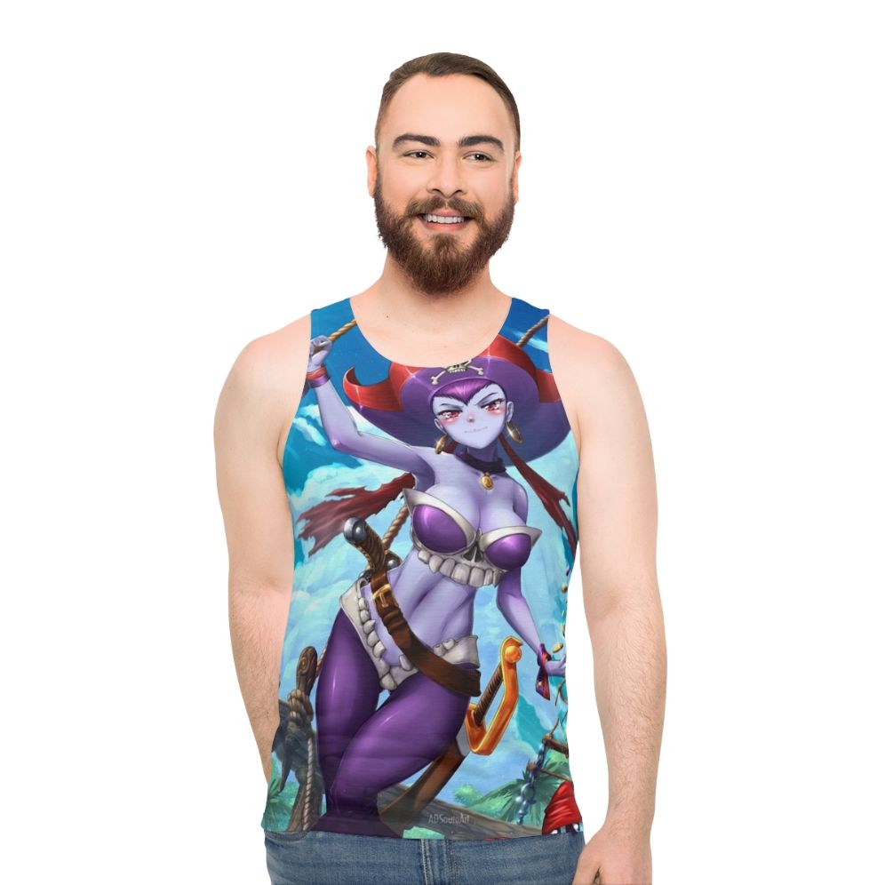 Risky Boots Pirate Queen Unisex Tank Top