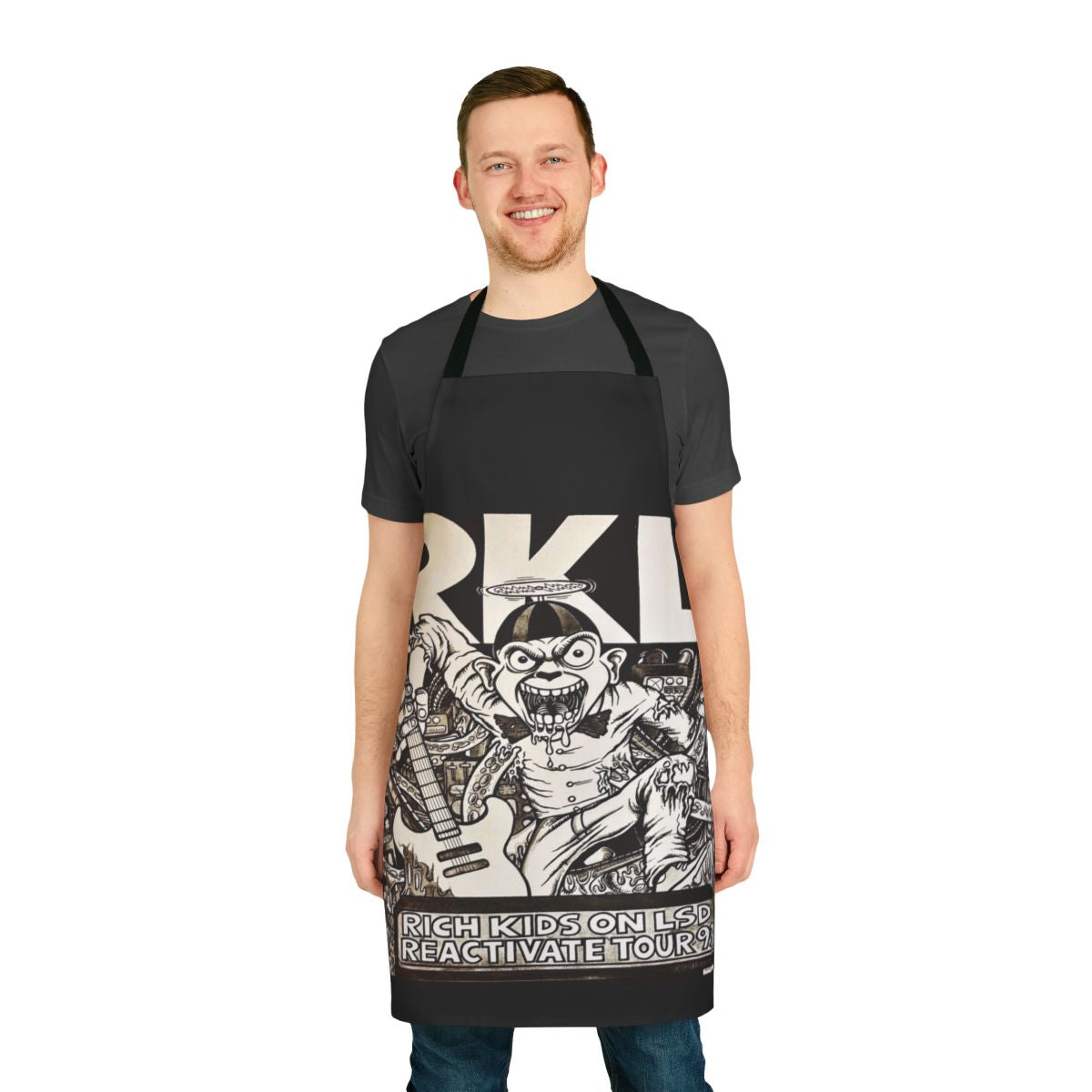 RKL-Inspired Apron with Thrash Metal Band Artwork