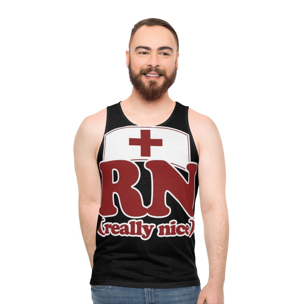 Unisex 'RN Really Nice' Registered Nurse Tank Top