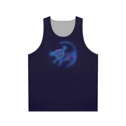 Unisex tank top with a roaring lion design, inspired by Disney's classic films