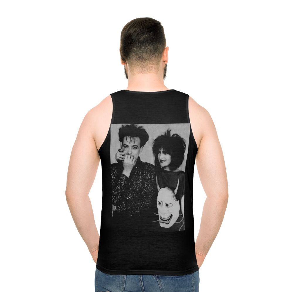 Unisex 80s music tank top featuring Robert Smith and Siouxsie Sioux