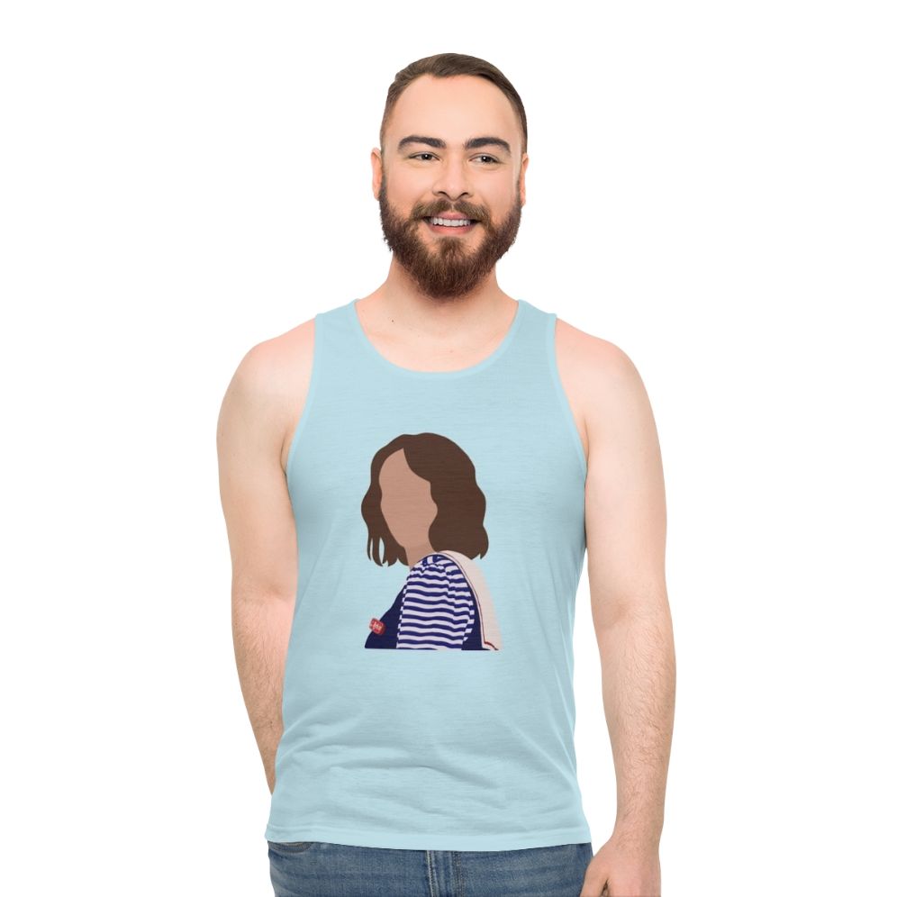 Robin Buckley from Stranger Things on a unisex tank top