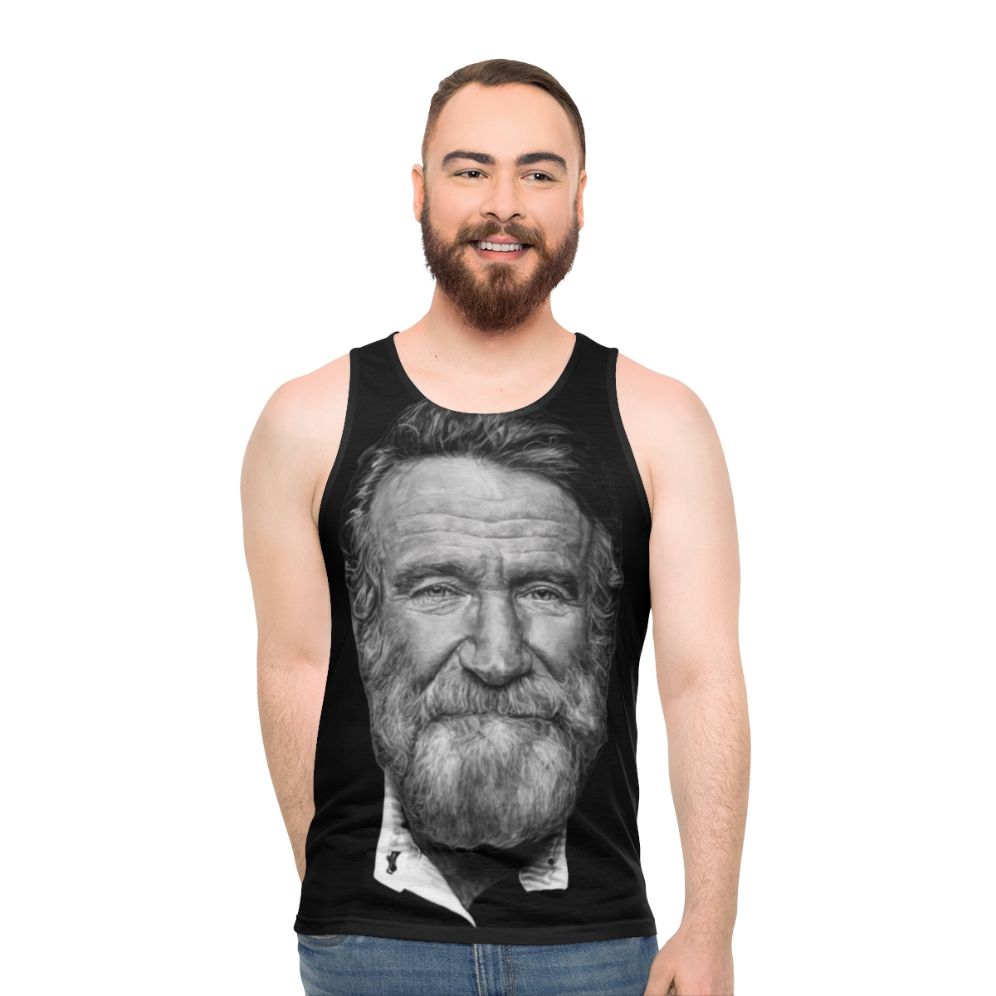 Unisex Robin Williams Portrait Tank Top
