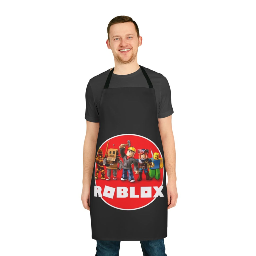Roblox-Inspired Gaming Apron with Iconic Logo