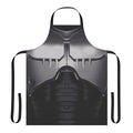Robocop-inspired chest plate design on a durable apron for cooking and kitchen tasks