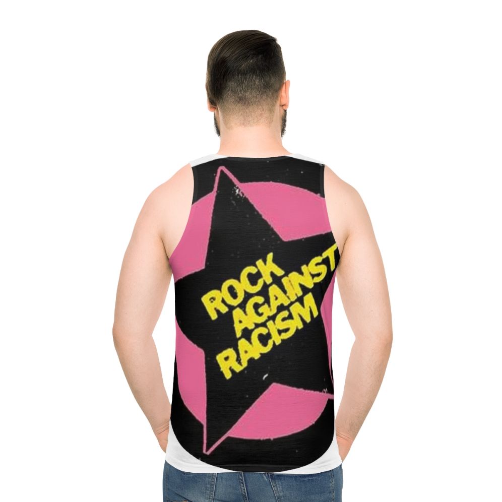 Unisex rock against racism tank top