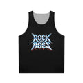 Rock of Ages metallic unisex tank top