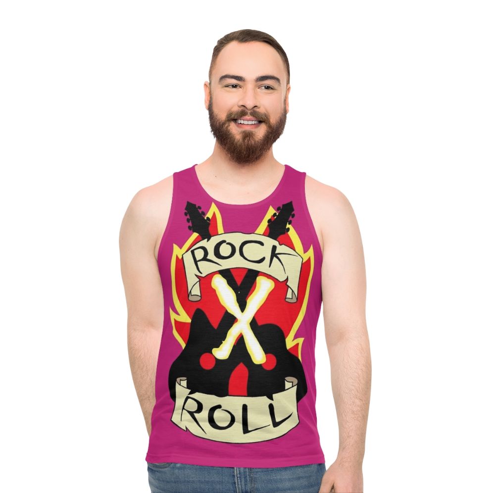 Unisex Rock and Roll Crop Top