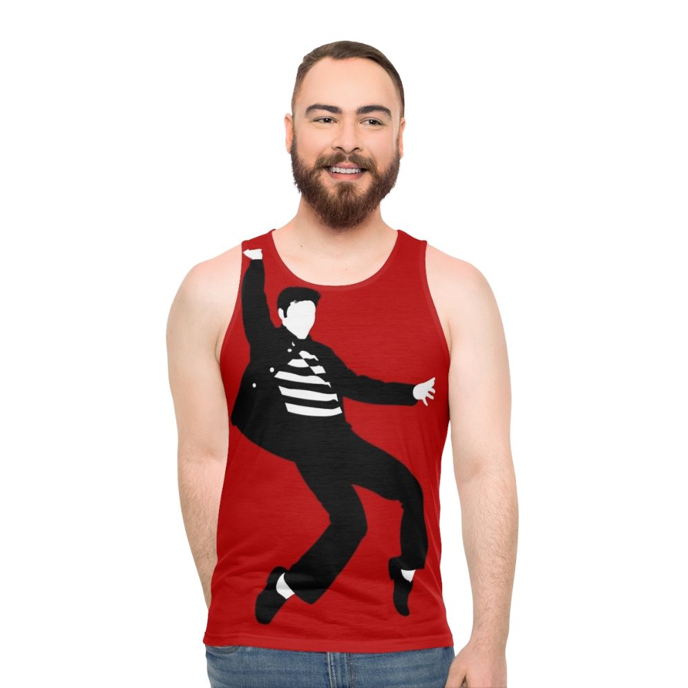Rock and Roll King's Jailhouse Minimalist Art Unisex Tank Top