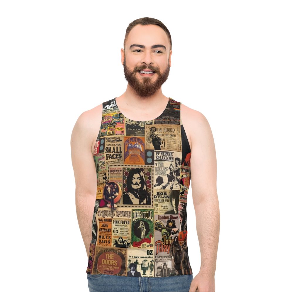Unisex rock and roll music legends tank top